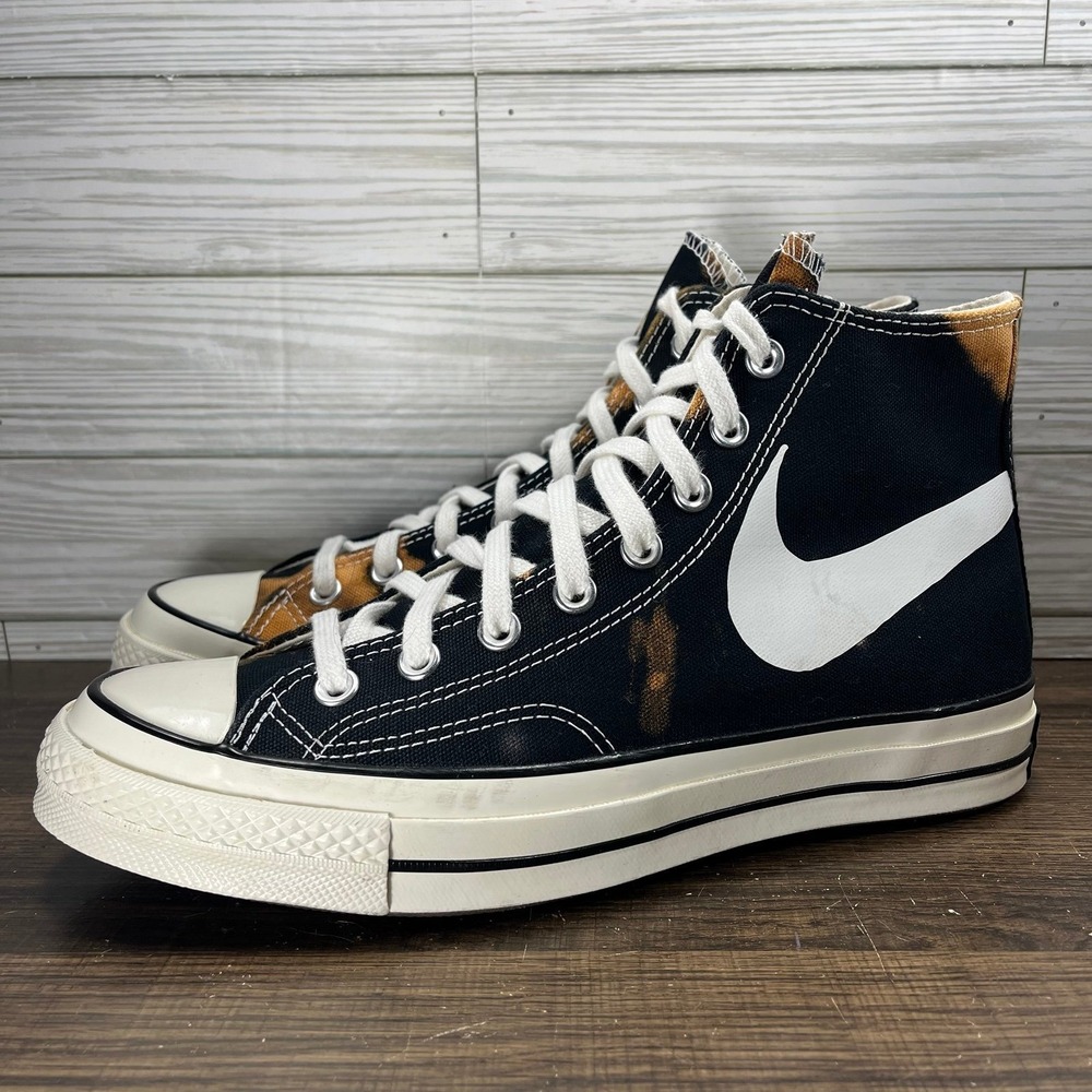 Nike Chuck 70 High Chinatown Market Bootleg Black Shoes - M 8.5 - W 10.5 - Picture 2 of 9
